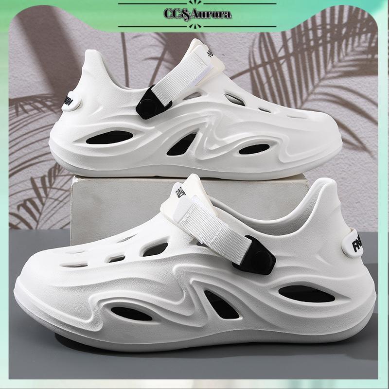 Chân Trượt, Cho Nam Và Nữ, Kiểu Thoáng Khí, Đế Dày, Dép Mềm, Thích Hợp Cho Mùa Hè, Đi Biển, Bít Mũi, Chống Trượt, Khử Mùi, Dép Đôi Sandal