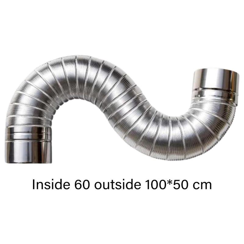 Product Introduction of Wood Stove Pipe Extension Elbow Chimney for Camping Wood Log Burning Stove 0