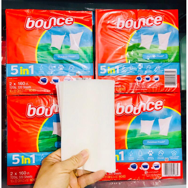 [Loại Đặc Biệt] Giấy thơm quần áo BOUNCE/KIRKLAND Outdoor Fresh của Mỹ ủ thơm tủ quần áo, tủ giày, dùng cho máy sấy Dầu Thơm Phòng Dầu Thơm 2