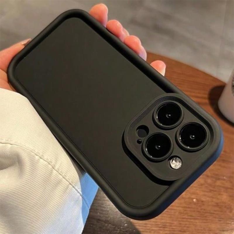 Solid Color Anti-drop Phone Case, 1 Count Phone Protective Cover, Shockproof Phone Cases Compatible with iPhone 11 12 13 14 15 Pro Max, Electronics Accessories 1