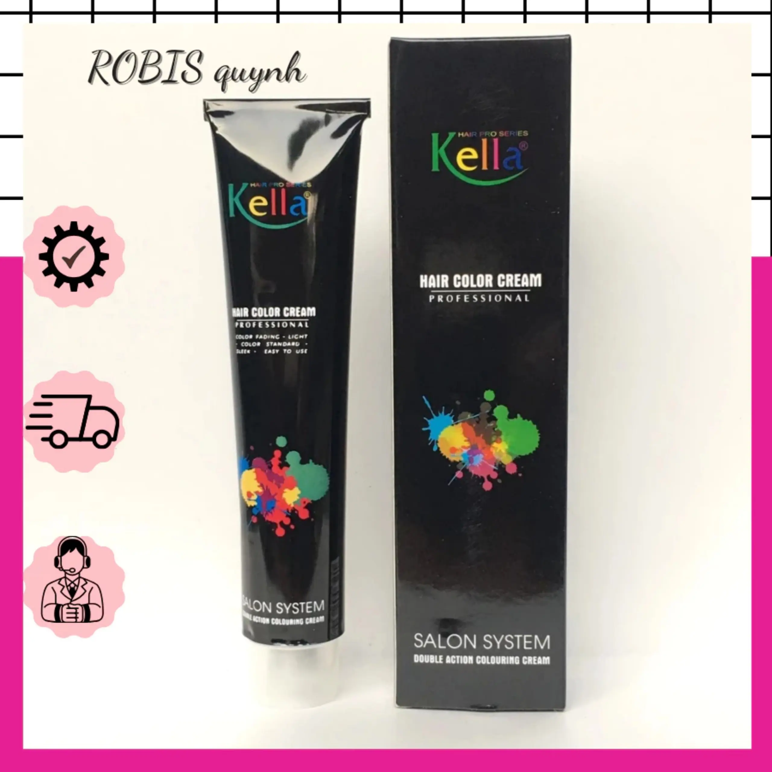 Kem Nhuộm Tóc Kella 100ml Hàng Chính Hãng ( chưa có oxy ) Đổi Màu Tóc