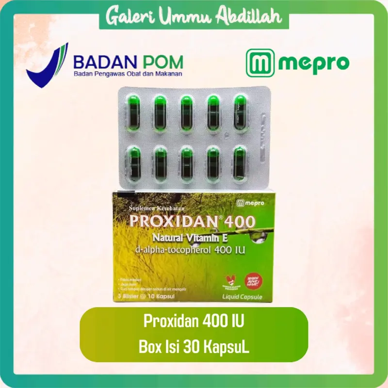 Bundling Meprothion 500mg + Proxidan 400IU Per BOX Isi 30 1