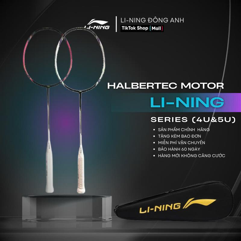 Vợt cầu lông Li-Ning Halbertec MOTOR 4U & 5U 2 Màu Cacbon Cán Vợt Sport