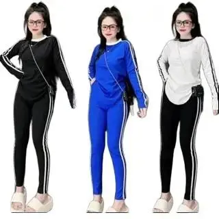 BỘ THU ĐÔNG THUN GÂN TĂM LẠNH, ÁO VẠC BẦU, QUẦN KẺ SỌC DỄ THƯƠNG - CÁ TÍNH Top Nữ 0