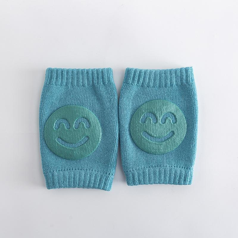 2pcs Learning to Crawl Knee Pads, Smile Patterned Knee Pads, Elastic Non-slip Knee Protector, Elbow Pads 2