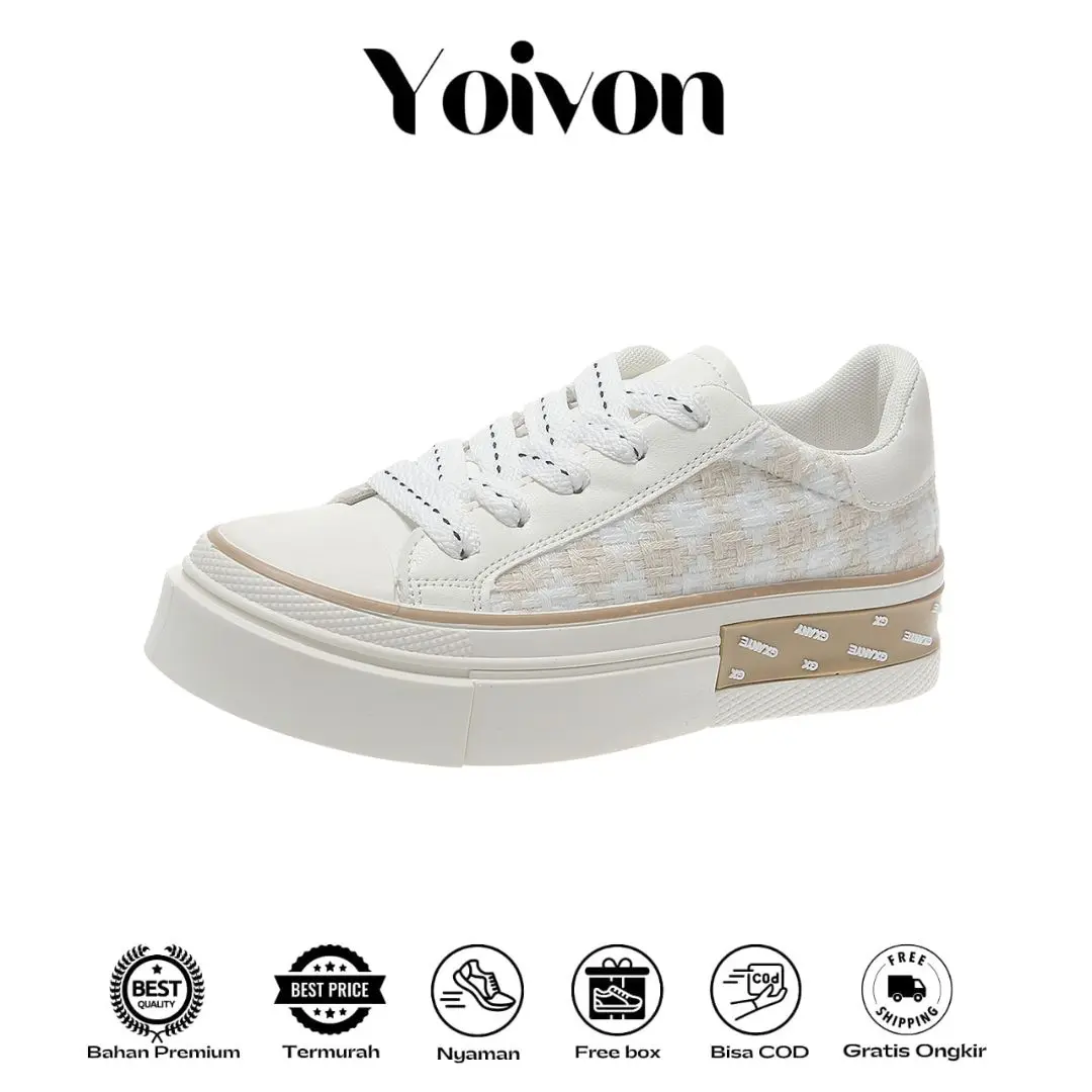 YOIVON - Free Box Sehun Sepatu Sneakers Wanita Kualitas Premium