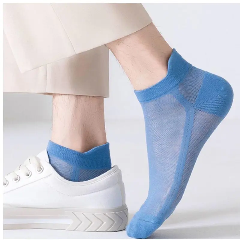 Kaos Kaki Transparan Wanita Kaos Kaki Polos Jaring Fashion Japanese Ankle Socks Sangat Nyaman Dipakai PUNCAK 7.7 3
