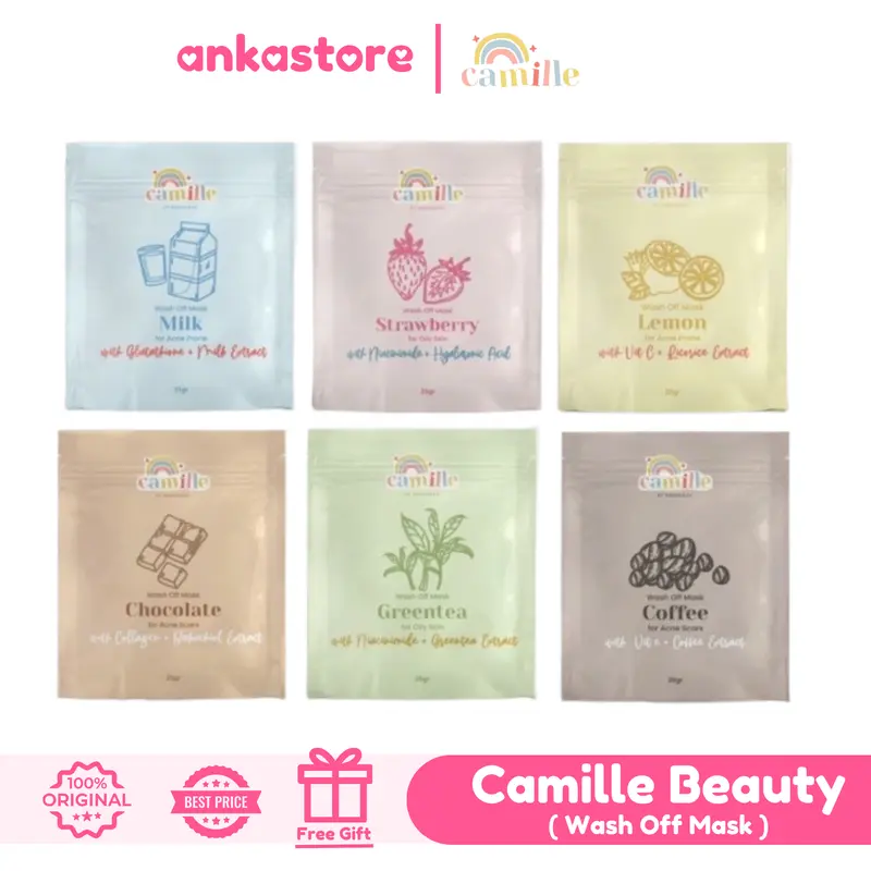 Camille Beauty Wash Off Mask [ Masker Wajah ] Acid Coffee Mencerahkan Mengencangkan Niacinamide 0