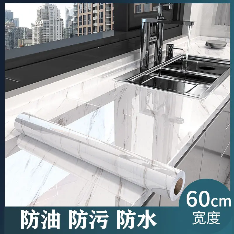 Miếng Dán Chống Dầu Chống Thấm Nước, Nhà Bếp, Giấy Dán Tường Tự Dính, Chống Cháy, Chống Ẩm, Thích Hợp Cho Mặt Bàn Bếp Và Tủ, Miếng Dán Gạch Ốp Lại 8