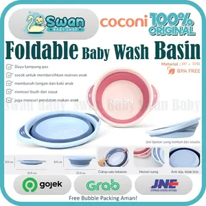 Coconi Foldable Baby Wash Basin / Baskom Ember Lipat Multifungsi