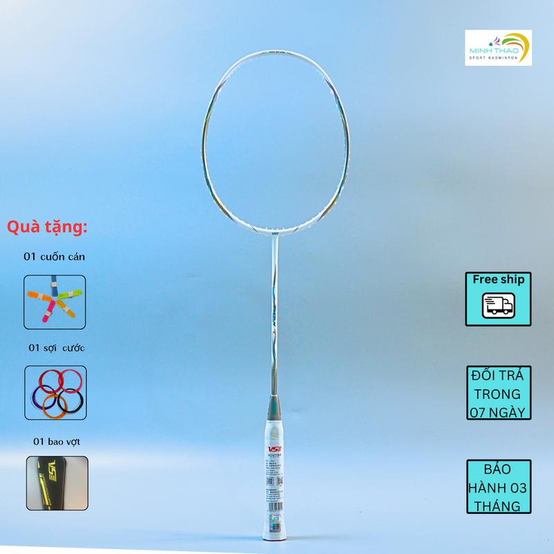 Vợt cầu lông VS Titan 7 căng cước sẵn, tặng cuốn cán và túi. Bảo hành 6 tháng Cán Vợt Carbon,sport
