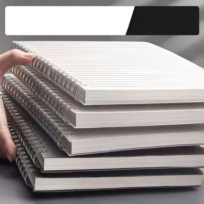 Sổ lò xo 160 trang giấy Sổ ghi chép A4 A5,B5 Giấy kẻ ngang caro trơn chống lóa mắt Tập Vở Học Sinh Ghi Bài Planner