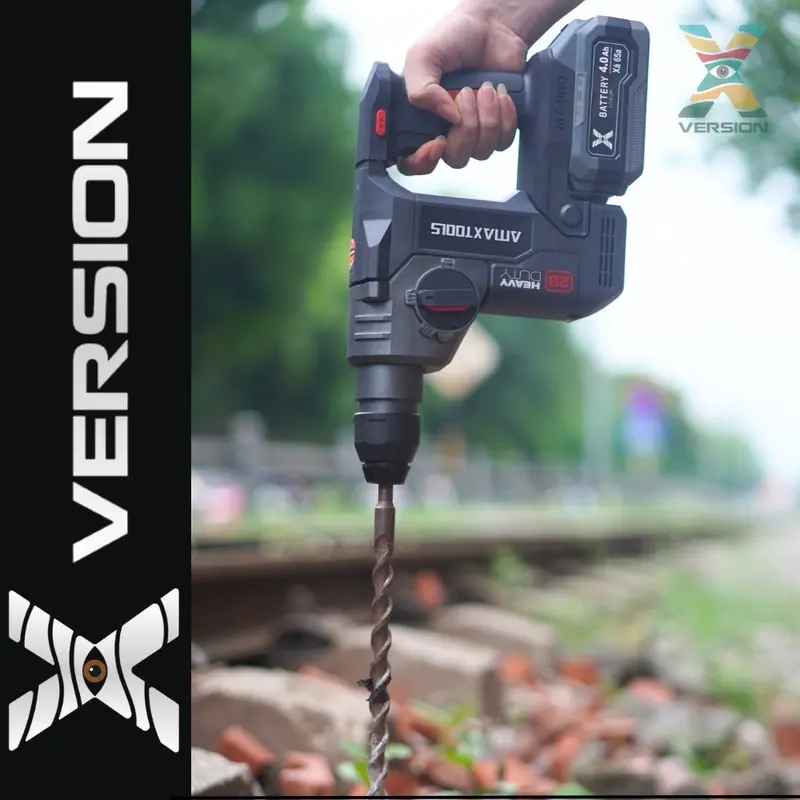 Máy Khoan Bê Tông Dùng Pin Amaxtools A3CN28SM bảo hành 8thang_Xversion 2