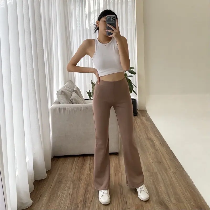 Dimiso - Flare Pants - Highwaist Flare Pants - Highwaist Kulot Cutbray Scuba 4
