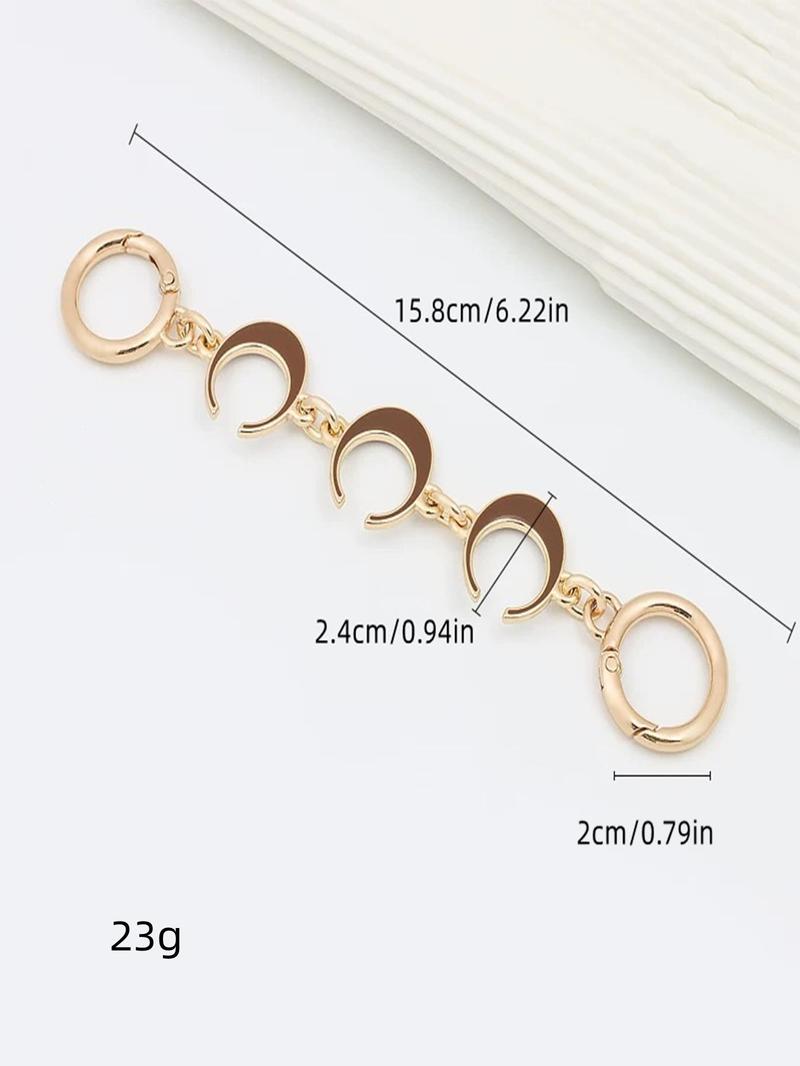 Product Introduction of Moon Design Bag Chains, Fashionable Bag Chains for Women's Handbag, Casual Trendy Versatile High-quality Daily Bag Decoration 1