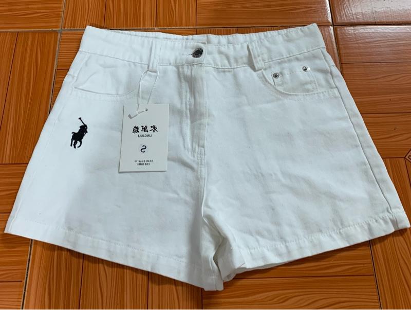 Product Introduction of Quần short kaki nữ cạp cao thêu hình 0