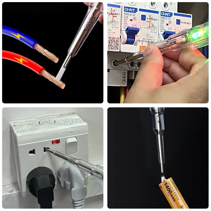 Obeng Tester TesPen Obeng Tes with Indicator Dual LED 5