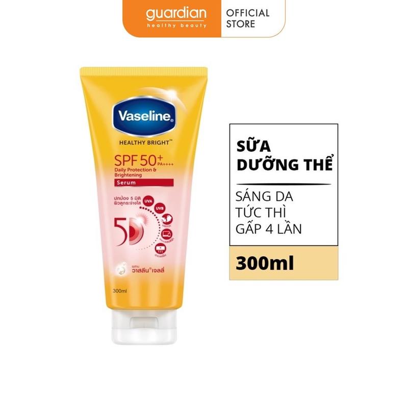 Sữa Dưỡng Thể Chống Nắng Vaseline Healthy Bright Daily Protection & Brightening Serum SPF50+ PA++++ 300ml