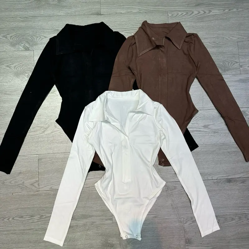 JUMP TD CỔ BẺ khoá kéo ôm body