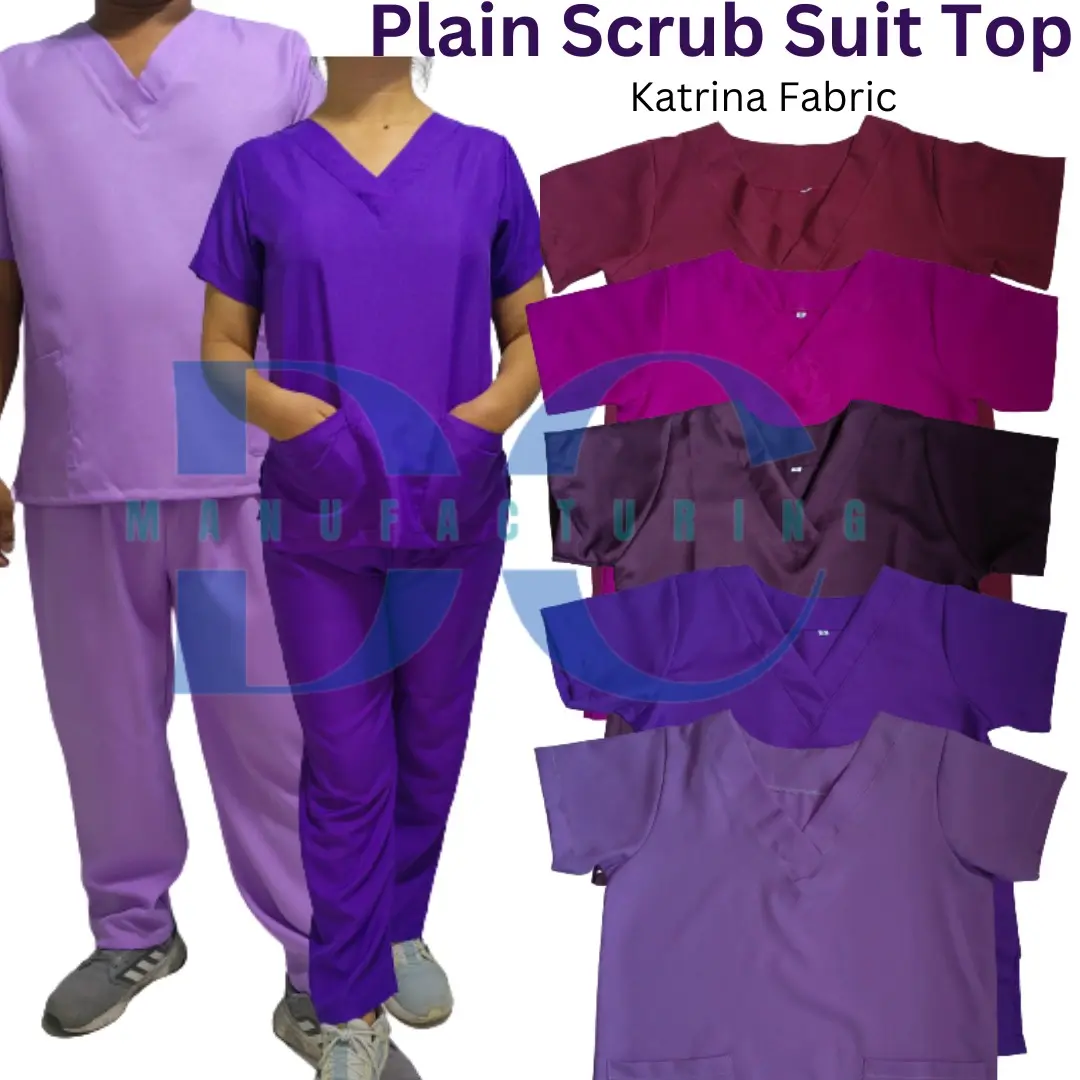 DC Plain Scrub Suit Upper only/Unisex/Katrina/Medical,spa,therapist yaya uniform