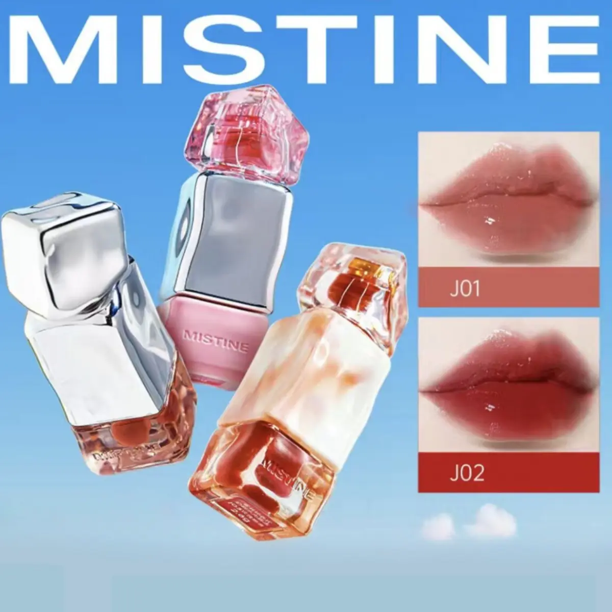 [New Product Launch]Mistine  Lip Glaze Milk Lip Jelly Lip Glaze New Product Women'S Lipstick Lip Gloss Lip Mud Lip Gloss