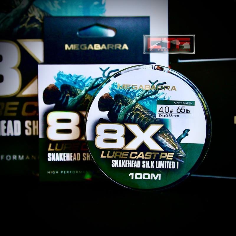 [ MEGABARRA ] TẶNG MỒI - DÂY CÂU CÁ PE 8X SNAKEHEAD SH.X LIMITED đi câu bắt cá fishing 2