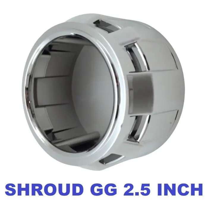TERBARU Shroud Projector HID BiLED Lampu LED GG 2.5 Inch Tiguan 3 Inchi Tuguan - Shroud GG, SATUAN 0