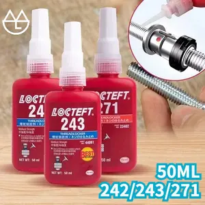 50ml Lem Baut 271/243/242 Thread Locker Cairan Liquid Cakram Titanium Serbaguna