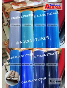 Skotlet Biru Muda Tua Glossy Langit Laut Benhur Pastel Light Dark Azure Ice Blue Gloss Kilap Metalik Cutting Stiker Anti Gores Reklame Plat Akrilik Aquarium Dekorasi Sticker Interior Eksterior Aksesoris Body Motor Mobil Maxdecal Profix Alternatif Oracal