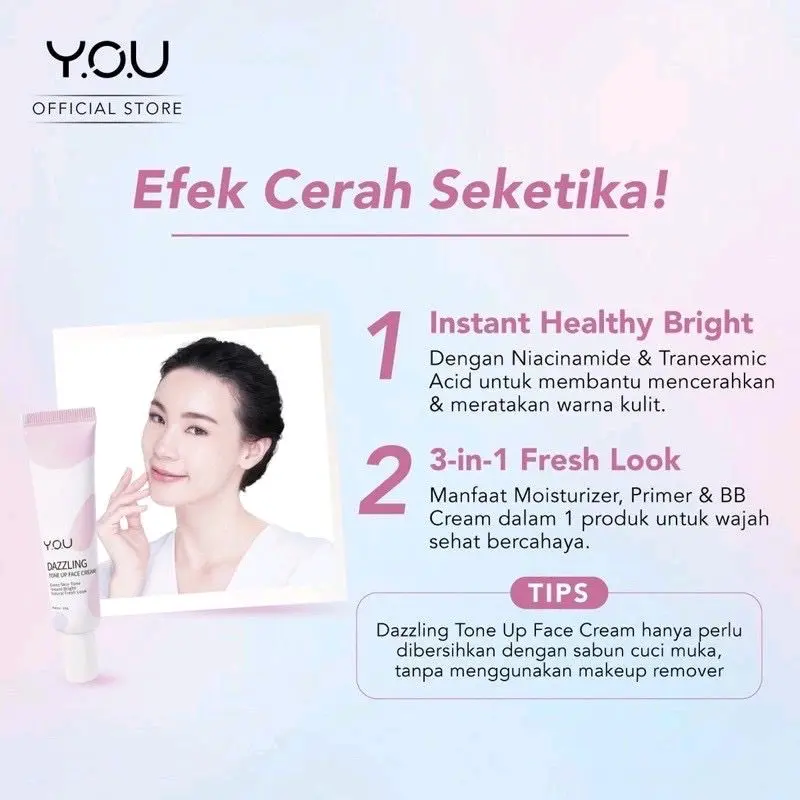 Y.O.U DAZZLING TONE UP FACE CREAM 2