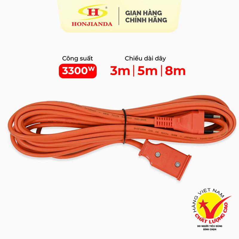 HONJIANDA Dây Điện Nối Dài 3m 5m 8m Công Suất 10A-250V 13A-250V An Toàn Tiện Lợi - Phụ kiện chính hãng HONJIANDA