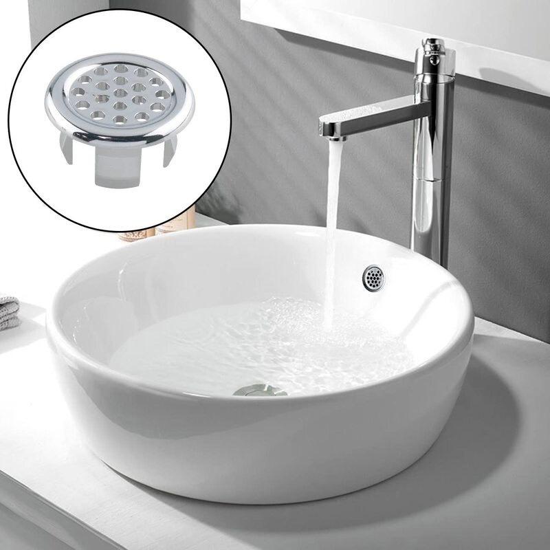 Product Introduction of 1pc Wash Basin Overflow O-Ring Bathroom Household Bathtub Overflow Ellipse Ring Sink Washbasin Hole Overflow Ring 1