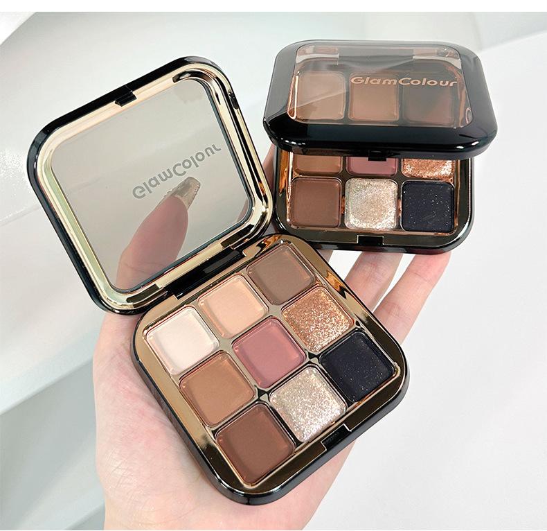 Product Introduction of Glamcolour GlamColour Magic Color 9-Shade Eyeshadow Palette - Matte & Shimmer Nude Browns, Waterproof, Long-Lasting, Multi-Purpose 13