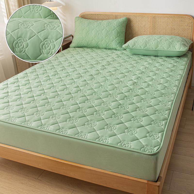 Product Introduction of Waterproof Jacquard Mattress Cover Pad Protector Breathable Durable Fitted Sheet Latex Mat Double Thicken Bed Cover180/220x200cm 25