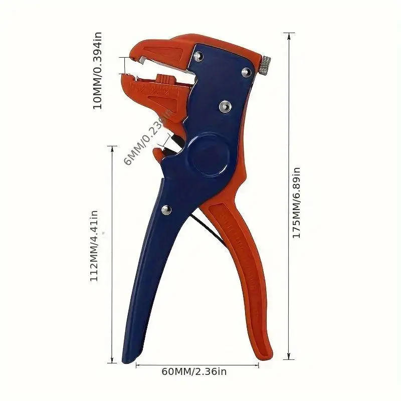 Adjustable 10-24 AWG Cable Stripper Tool, 2 In 1 Wire Stripper & Cutter, Automatic Wire Stripper & Cutter Tool, Professional Hand Tool For Electronic & Car Repair 1