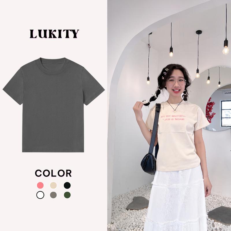 Áo baby tee trơn basic đơn giản chất liệu cotton mềm mịn ABT001 Pandas98 Top Cổ Tròn