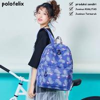 Gambar Polofelix Ransel Motif Daun Unisex Sekolah Backpack Wanita - Daun Navy dari Polofelix Kota Administrasi Jakarta Timur 2 Tokopedia