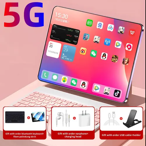 XT30 2024 Máy tính bảng mới 5G Màn hình toàn diện chính thức dành cho sinh viên Học tập Giải trí 2 trong 1