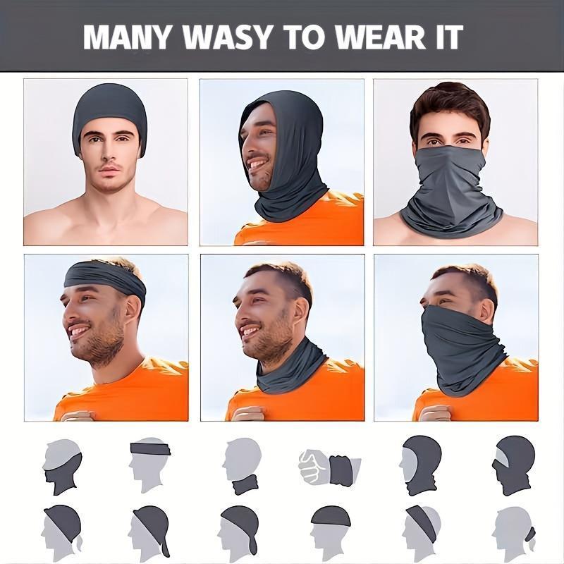 6pcs Cooling UV Protection Face Masks - Breathable, proof Balaclava for Outdoor Activities, Soft Polyester Blend 3