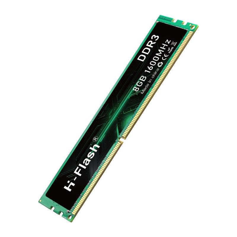 H-Flash DDR3 U-DIMM Desktop RAM, 8GB 1600MHz High-speed Memory Module, Compatible with Desktops, Laptops & Other Devices 2