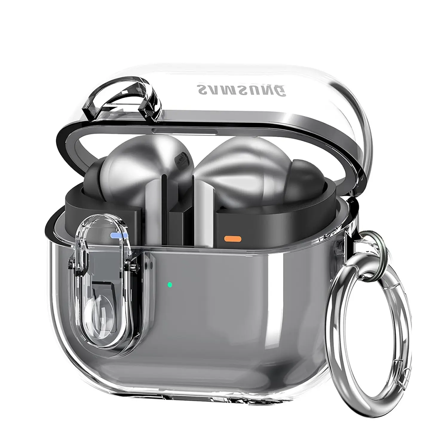 Suitable for Samsung Buds3pro protective case Galaxy Buds 3 transparent buckle headphone case Buds 3 protective case bluetooth  earphone ugreen  earbuds ai  translator  earbuds