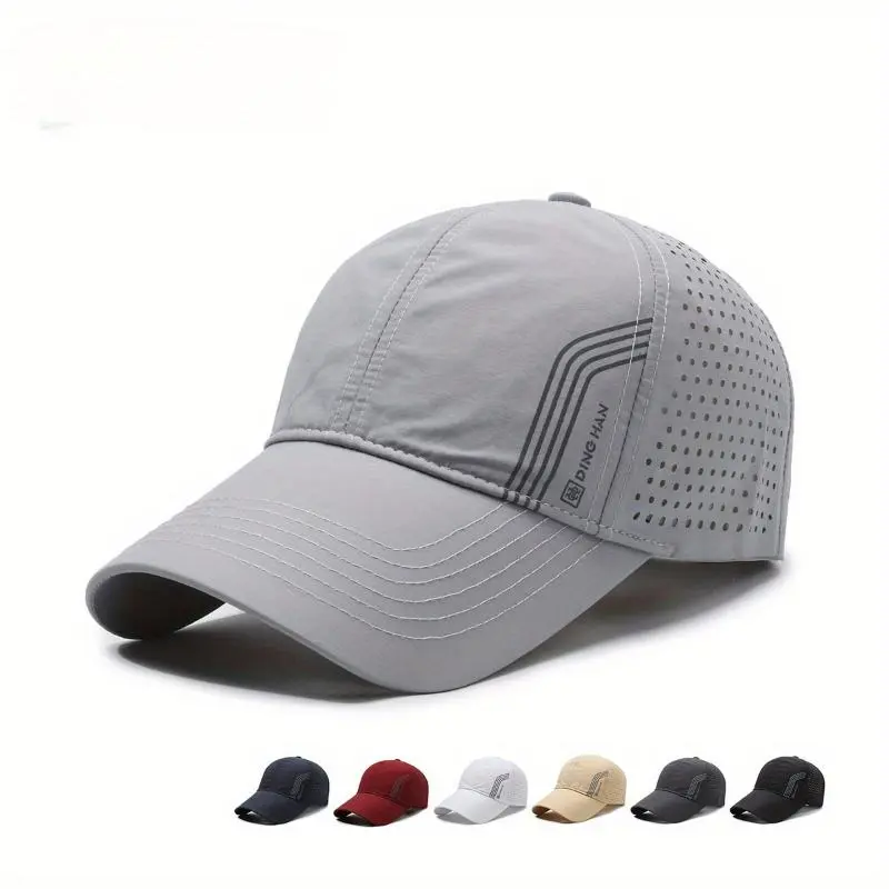 Lightweight Baseball Cap with Breathable Mesh Back, Wide Brim, Adjustable for Outdoor Sports & Travel, Available in Multiple Colors  Golf Hat 2