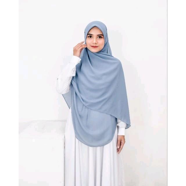 Kerudung Segi empat oval Syari 140x140 ceruty babydoll premium Jilbab Muslim Nyaman 1