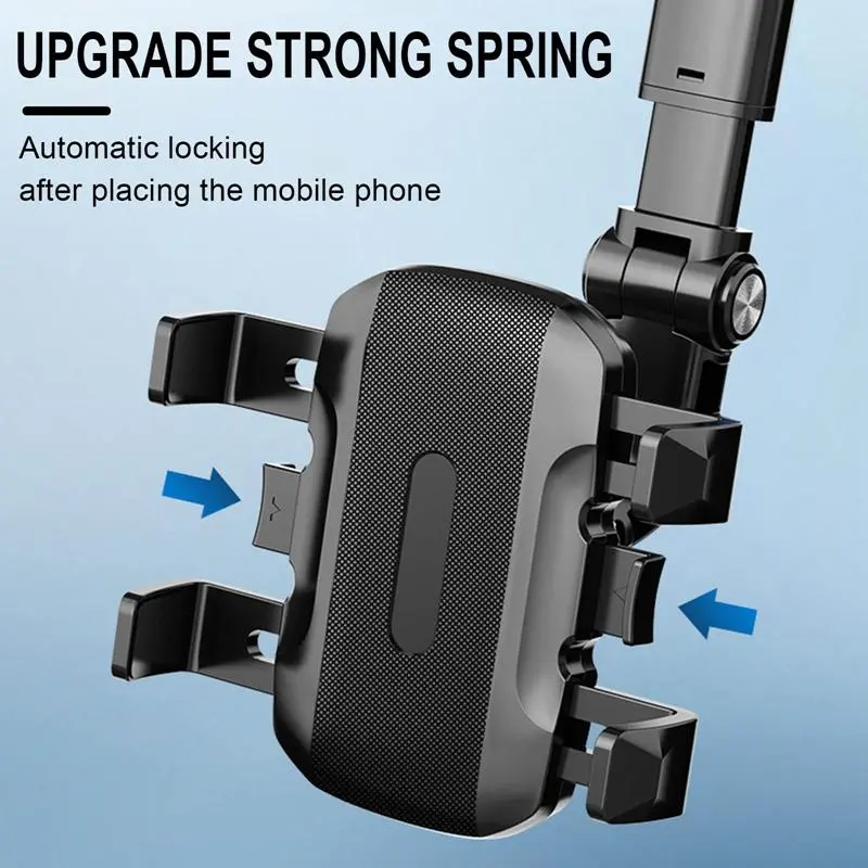 Car Rearview Mirror Phone Holder, 360 Degree Rotatable Car Phone Navigation Bracket, Rearview Mirror Mount, Universal Car Interior Accessories For Most Smartphones 7