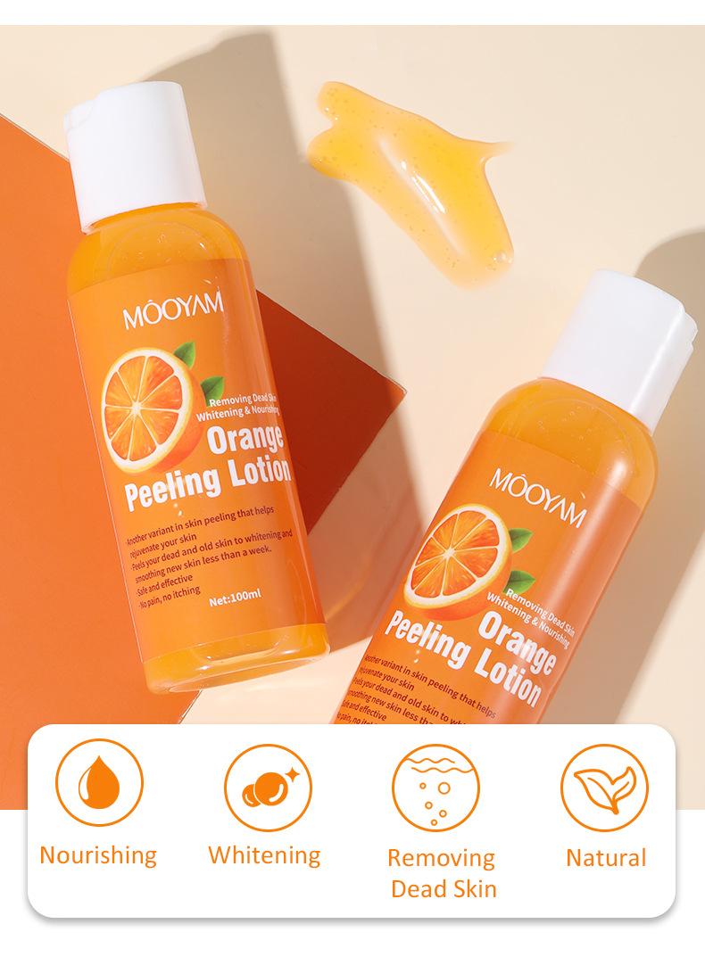 Product Introduction of Orange Peel Lotion Peeling Oil Body Lotion Mild Exfoliating Gel Lotion Orange Peeling Lotion 17