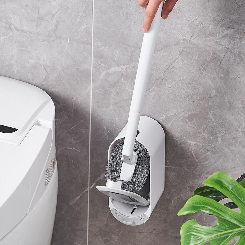 Product Introduction of Wall Mounted Toilet Brush, Long Handle Toilet Brush with Holder, Toilet Cleaning Brush, Bathroom Cleaning Tool, Bathroom Accessories 4
