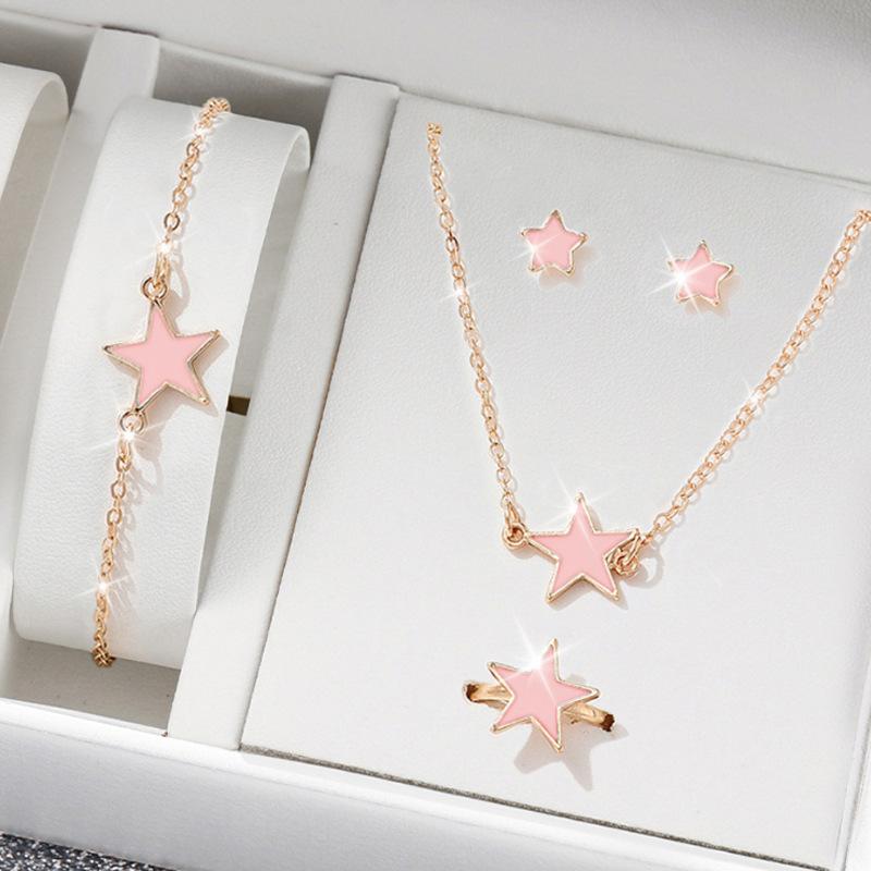 Product Introduction of 3PCS SET Women Five-Pointed Star Ornament Suit 0