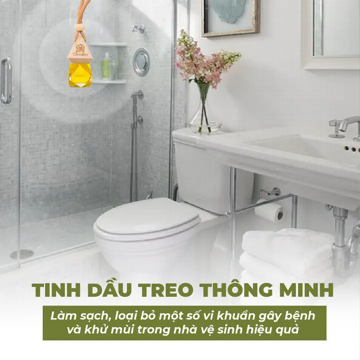 (CHÍNH HÃNG) Tinh dầu treo xe ô tô cao cấp 10ml, tinh dầu thơm xe Khử Mùi xe hơi, tinh dầu để oto quế, cafe,sả chanh,.. 4