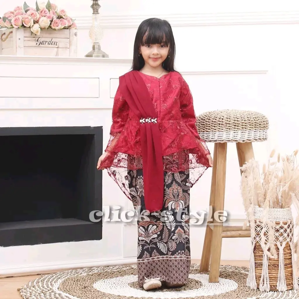 Kebaya Anak perempuan 6-12tahun kebaya wisuda Historis/Periode fashion