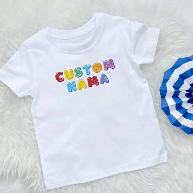 Kaos anak Custom nama pelangi baju anak nama pelangi 1